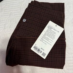 lululemon athletica Brown Checkered Leggings